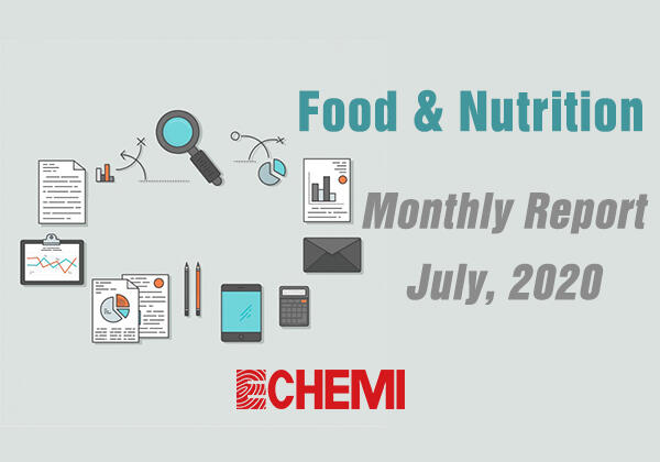 Market Analysis - Monthly Report - July, 2020 - Food&Nutrition