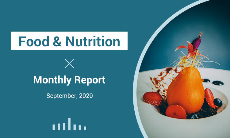 Market Analysis - Monthly Report - September, 2020 - Food & Nutrition