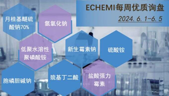 ECHEMI一周优质询盘出炉，等供应商紧急报价中~（6月1日-6月5日）