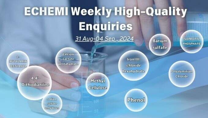 ECHEMI High Quality Inquiries (30 Aug-4 Sep)