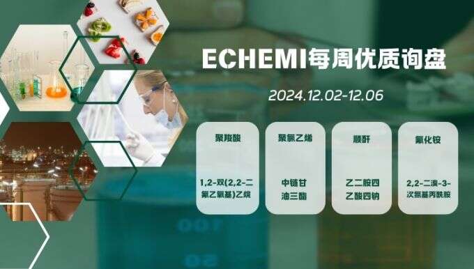 ECHEMI一周优质询盘出炉，等供应商紧急报价中~（12月2日-12月6日）