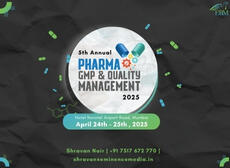 5th Annual Pharma GMP and Quality Management 2025 Mumbai | April 24th – 25th, 2025 5th Annual Pharma GMP and Quality Management 2025 Mumbai | April 24th – 25th, 2025