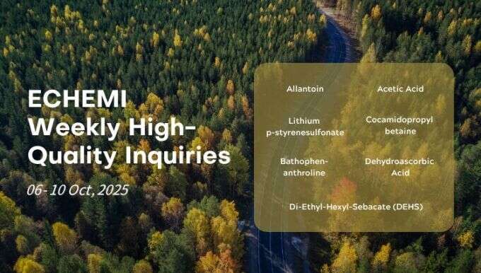 Premium Global Chemical Sourcing Requests (6-10 Oct 2025)