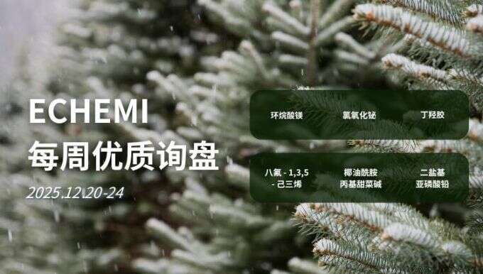 ECHEMI优质询盘更新：12.20-12.24