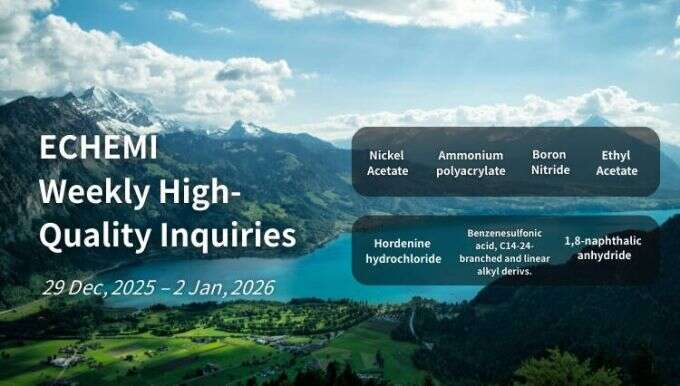 Premium Global Chemical Sourcing Requests (29 Dec, 2025- 2 Jan, 2026)