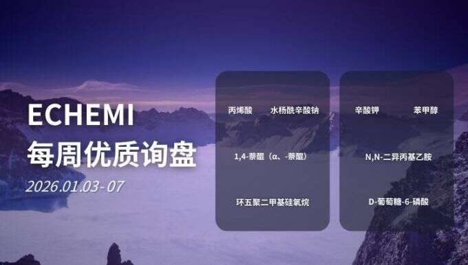 ECHEMI优质询盘更新：2026.1.3 - 1.7