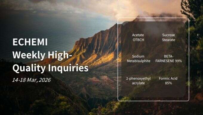 Premium Global Chemical Sourcing Requests (14 - 18 Mar, 2026)