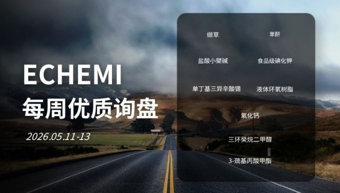 ECHEMI优质询盘更新：2026.5.07 - 5.10 